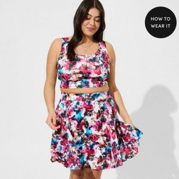 Torrid 4x MINI SCUBA SKATER SET LIGHT BOX FLORAL - Picture 1 of 5